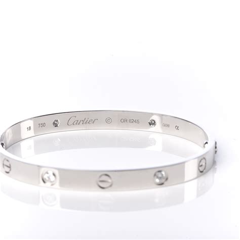 cartier love bracelet white gold.